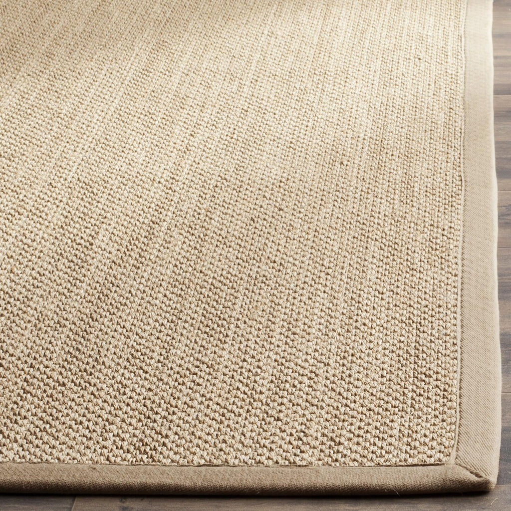 SAFAVIEH Area Rug 9x12 - Natural Fiber Collection - Large - Maize & Linen Color, Sisal, Woven Design with Border (NF141B)