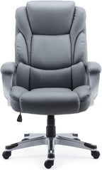 STAPLES Mcallum Bonded Leather Managers Chair Gray