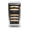 28 Bottle Dual Temperature Zone Built-in Wine Refrigerator