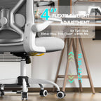 Office Desk Chair with Ergonomic Lumbar Support, Extra-Thick Seat Cushion, Flip-up Arms, Breathable Mesh Back, Computer Task Chair for Home Office