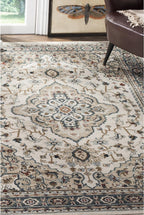 SAFAVIEH Lyndhurst Collection Area Rug - 9' x 12', Cream & Beige, Traditional Oriental Design, Non-Shedding & Easy Care, Ideal for High Traffic Areas in Living Room, Bedroom (LNH338B)