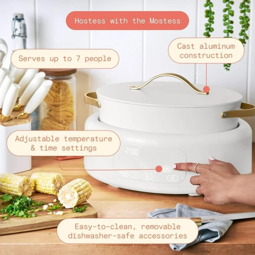 Multi-Cooker 6-Quart 10-in-1 Electric Multi Cooker, Digital Controls, Slow Cook, Steam, Sauté & Rice, Oven-Safe Nonstick Pot