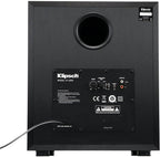 Klipsch R-12SW Powerful Deep Bass Front Firing 12" Copper-Spun Driver 400W Digital Power Subwoofer 14" X 18.5" X 16"
