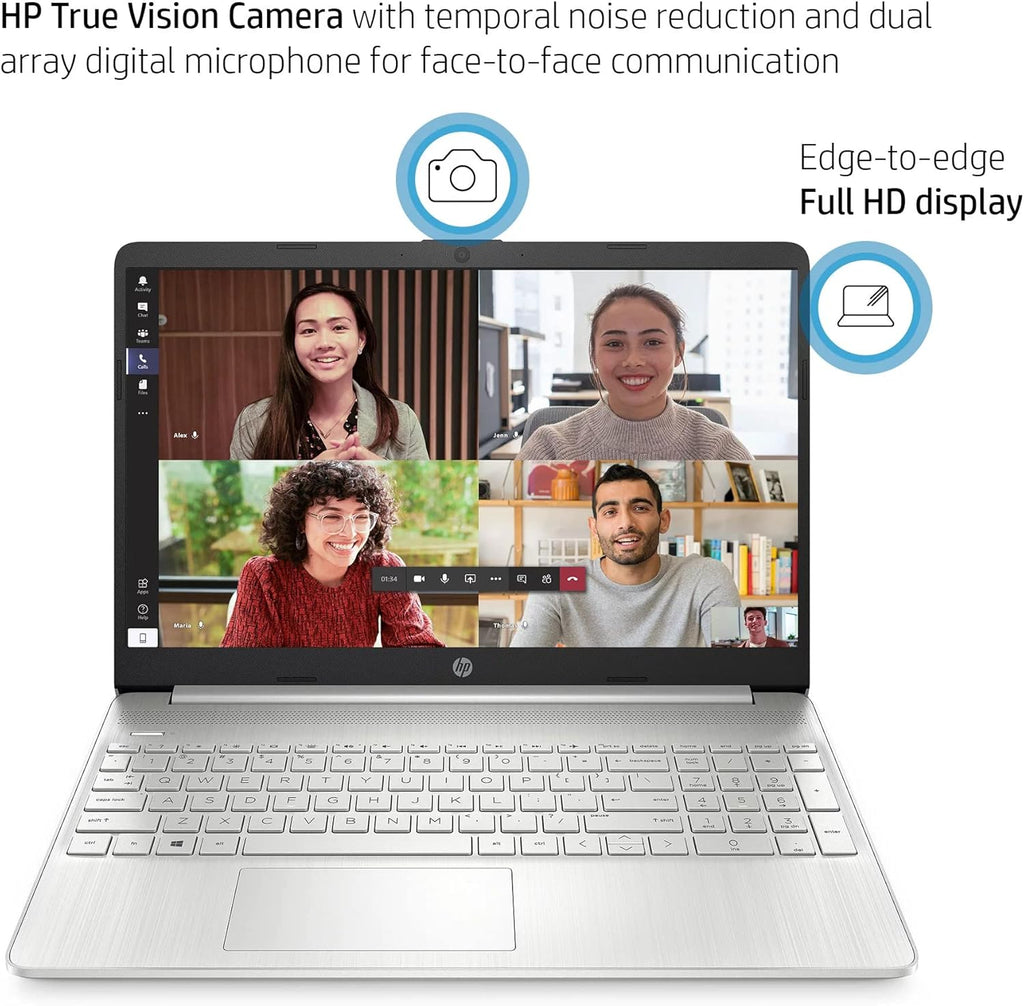 HP Windows 11 Pro 15 15.6" FHD Business Laptop Computer 11th Gen Intel Core i5-1135G7  16GB RAM 512GB SSD  Intel Iris Xe Graphic  Numeric Pad  Long Battery Life  Wi-Fi 5  Bluetooth 4.2  USB  w/Battery