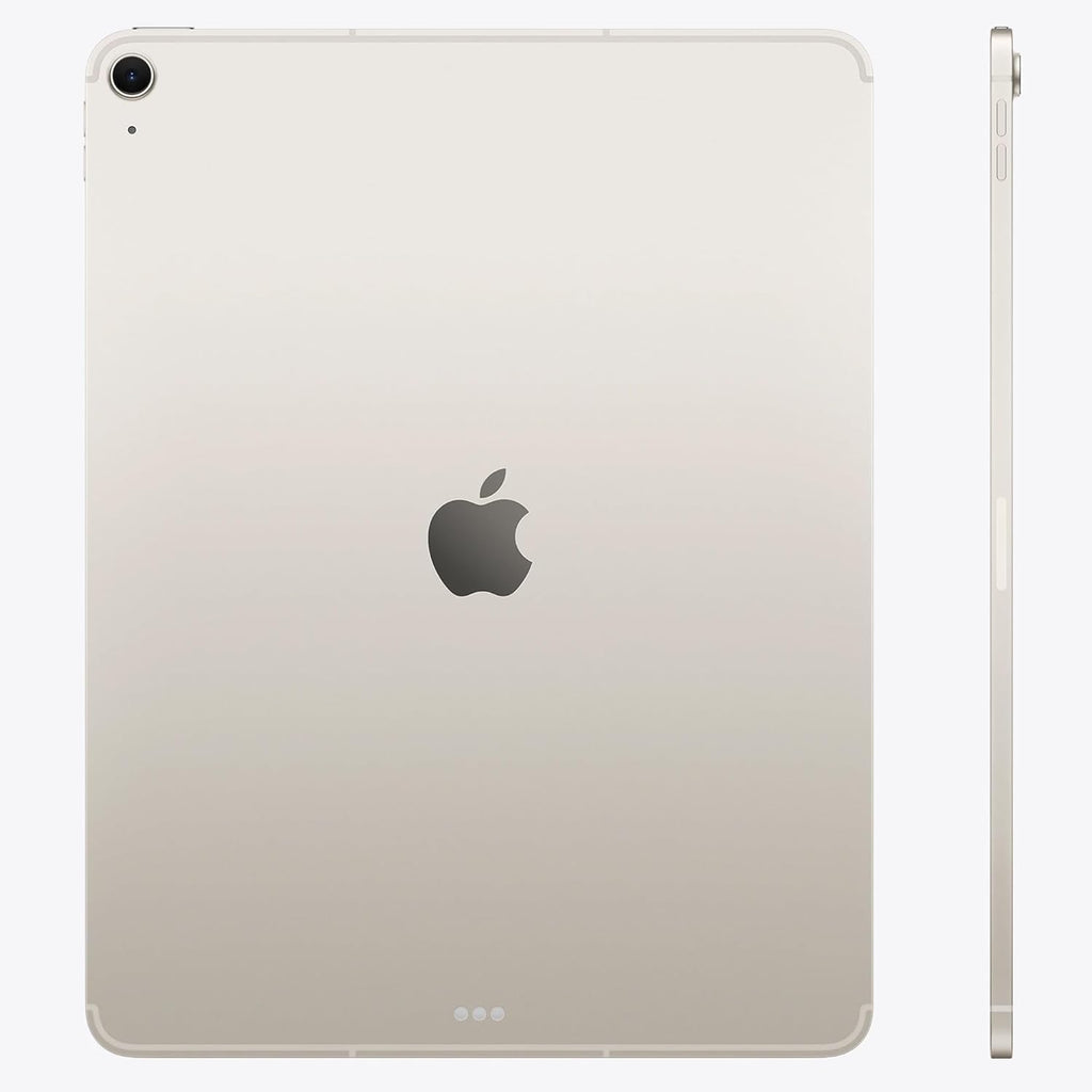 2025 Apple iPad Air with Apple M3 Chip (13-inch  Wi-Fi + Cellular  256GB) - Starlight (Renewed Premium)