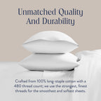 Brooklinen Luxury Sateen Duvet Cover - 100% Cotton, King/California King Size in White with Extra-Long Corner Ties and Button Closure - Best King/Cali King Duvet Covers