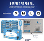 CLEAN SPACE PROJECT Black Nitrile Cooking Gloves, Heavy Duty 5.5 Mil, Disposable Food Grade, Latex Free Powder Free