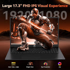 NIMO 2026 Gaming Laptop  17.3" FHD IPS Large Screen  AMD R7 7735HS (Up to 4.75 GHz  Beat i7-12650H) Computer with 16GB DDR5 RAM 256GB SSD  180° Vewing  Radeon 680M  Dual Fans  for Business  College