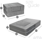 Milliard Kids Couch - Modular Kids Sofa for Toddler and Baby Playroom/Bedroom Furniture (Grey Small)