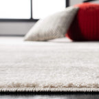 SAFAVIEH Adirondack Collection Area Rug - 12' Square, Ivory & Silver, Modern Ombre Design, Non Shedding & Easy to Clean, Ideal for Living Room, Bedroom, Office, Dining Space (ADR113B)
