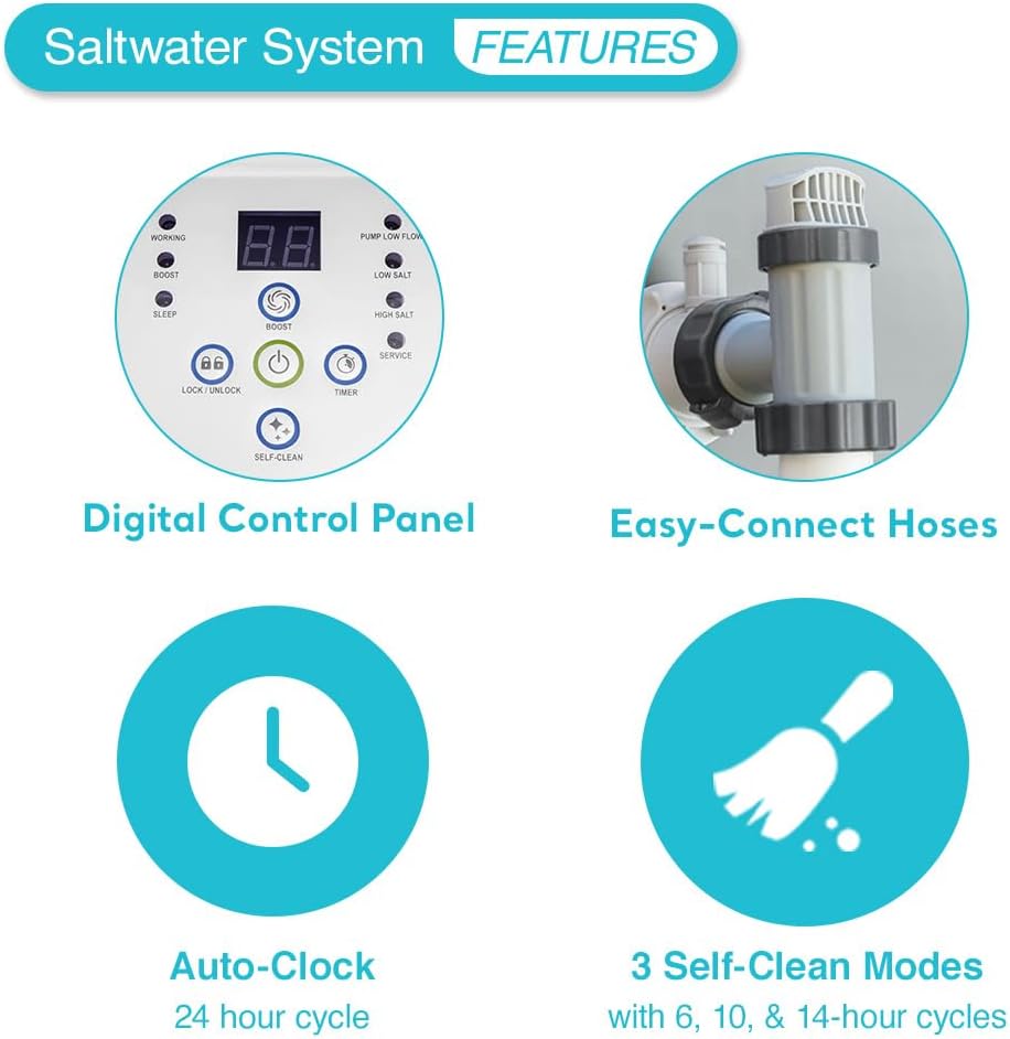 Intex Krystal Clear Saltwater System for Above-Ground Pools up to 15 000 Gallons