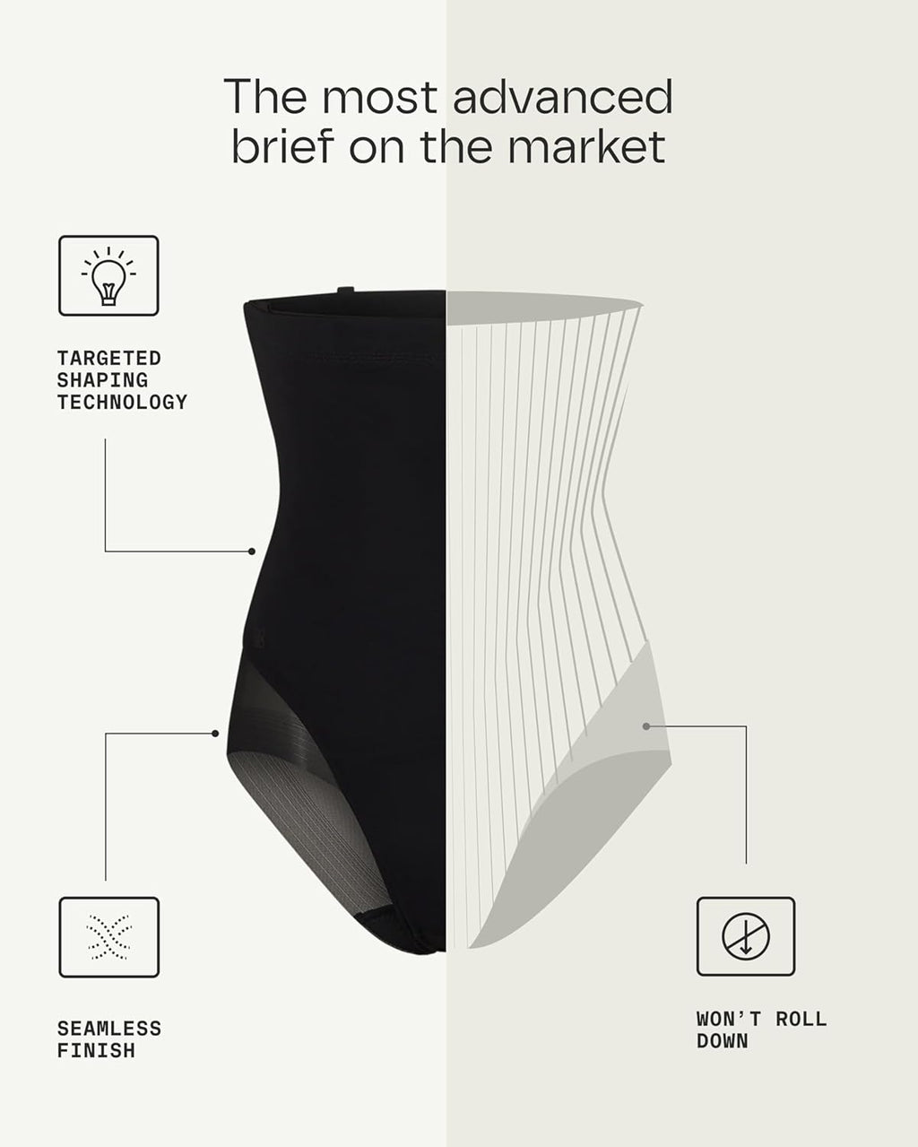 HONEYLOVE Shapewear for Women - SuperPower Brief - High Compression Waist Shaper