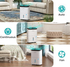 Kesnos 120 Pints 2025 Energy Star Dehumidifier for Home and Basement with Drain Hose, Ideal for Large Spaces Up to 6,500 Sq. Ft., Auto Defrost and Self Drying