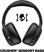 Skullcandy Crusher ANC 2 Wireless Over-Ear Bluetooth Headphones with Extra USB-C Charging Cable  Multi-Sensory Bass  Active Noise Cancelling  60 Hours Battery  Microphone iPhone Android - True Black